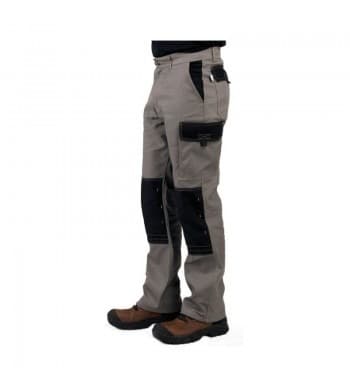 Pantalon de travail gris et noir Rougevif, poches cargo et genoux renforcés