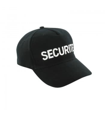 Casquette noire Rougevif, visière préformée et broderie en relief